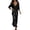 Black, variant on Two Piece Sets for Women Satin Sleeveless Elegant V-Neck Maxi Dresses Long Sleeve Loose Knit Sweater Outfits Beige XS