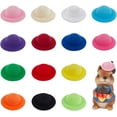 thumbnail image 1 of 28 mini sombreros de tela en 14 colores. Mini sombreros formales redondos en miniatura., 1 of 7