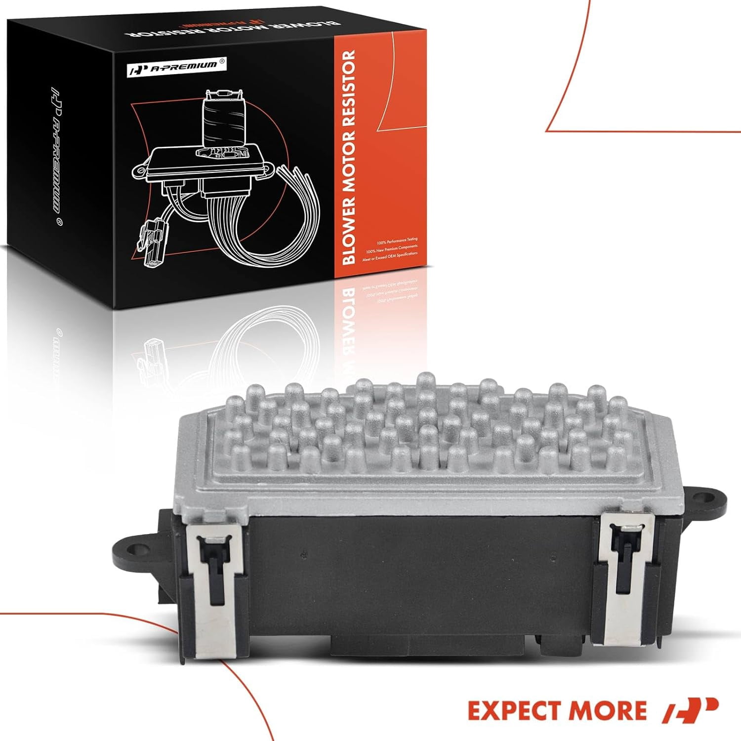 A-Premium HVAC A/C Blower Motor Resistor Compatible with Volkswagen Beetle 2012-2015 CC Eos Golf GTI Passat Rabbit Tiguan