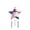 A009- Style I, variant on 4Th of July Decorations Star Wind Chime, Patriotic Decor Door Decorations Hanging, Red White and Blue Outdoor Hanging Decor for Garden