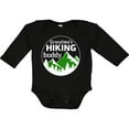 thumbnail image 3 of Inktastic Grandma's Hiking Buddy with Mountains and Trees Boys or Girls Long Sleeve Baby Bodysuit, 3 of 5