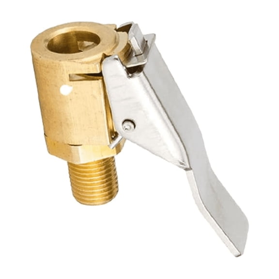 1Pc Brass Locking Tire Air Chuck, No Air Leakage Air Compressor Pump Clip On Tire Chucks for Inflator Compressor Pump, Car Accessories Kilougeis