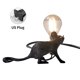 thumbnail image 1 of Lámpara de mesa Lámpara de escritorio de ratón Lámpara de mesa lateral de animal de resina Bombilla de luz E12, Negro, Enchufe de EE. UU., Ratón acostado sweethay HA003391-15B, 1 of 7