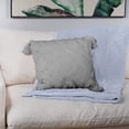 thumbnail image 3 of Sol Living Pillows Throw Pillows Couch Pillows Bedroom Throw Pillows Bed Macrame Decor Boho Pillows Lumbar Pillow Cushion Sofa Pillows Living Room, 18 x 18 inches, Grey with Tassels, 3 of 8