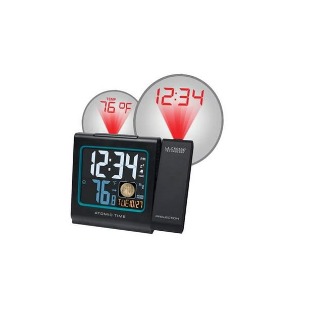 La Crosse 616 146a Atomic Projection Alarm Clock W Indoor Temp Moon Phase Com La Crosse 616 146a Atomic Projection, Atomic Projection Alarm Clock