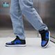 thumbnail image 1 of N I-K-E A i r-Jor-dan 1 AJ1 Mid Shoes Royal Blue Black White Shoes DQ8426-042, 1 of 6