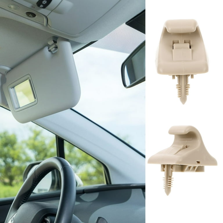 Auto Visor Accessory Universal Sun Visor Replacement Sun Visor Clip Beige 4.12X4.00X2.21CM