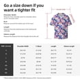 thumbnail image 5 of Lsque graffiti style Skull flower print Men's Cuban Collar Short Sleeve Shirt Summer Beachwear Casual Button Down Fashionable Vacation Leisure Shirt-X-Large, 5 of 7