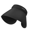 thumbnail image 2 of Spencer Sun Visor Hats, Adjustable Empty Top Wide Brim Hat, One Size Outdoor Sun Sports Visor Caps for Women and Men Cycling Fishing Hiking Running, Black, 2 of 10