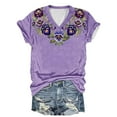 thumbnail image 1 of DPTALR T-shirts Décontractés pour Femmes Col Rond Manches Courtes Hauts pour Femmes, 1 of 3