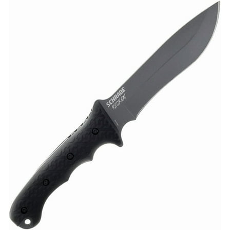 Schrade 1182522 Reckon 6.5" Stainless Blade Solid Black Fixed Knife