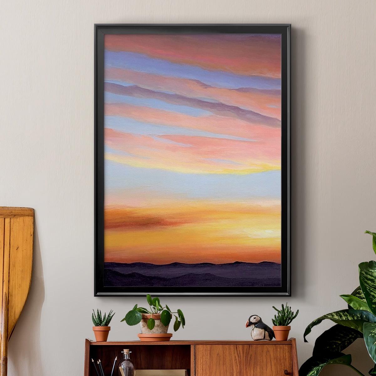 Ignited Dusk I Premium Framed Print - Ready to Hang