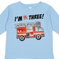 thumbnail image 4 of Inktastic I'm 3 Fire Truck 3rd Birthday Boys or Girls Long Sleeve Toddler T-Shirt, 4 of 5