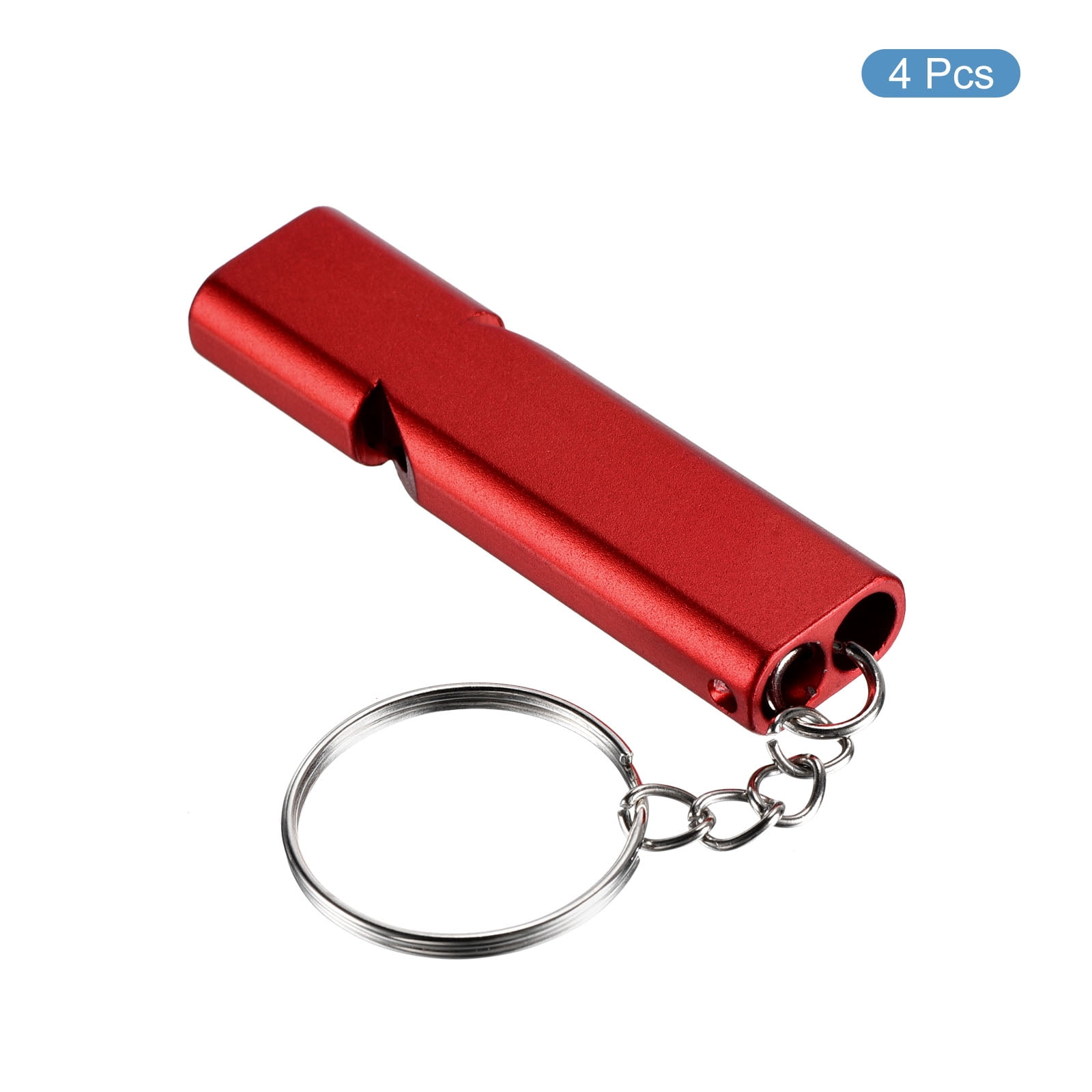 Unique Bargains Survival Whistle Double Tubes Whistles Super Loud for Outdoor Red