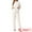 White, variant on Women's Flannel Soft Winter Warm Pajama Lounge Set Set with Pockets White XS