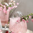 thumbnail image 5 of Bolso de mano de cristal rosa, decoración del hogar, florero, pieza de decoración, jarrón hidropónico Retro estilo Ins de celebridades de Internet creativo, 5 of 5