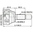 thumbnail image 2 of Febest OUTER CV JOINT 25X56.3X26 # 1710-002 OEM 431498099E, 2 of 2
