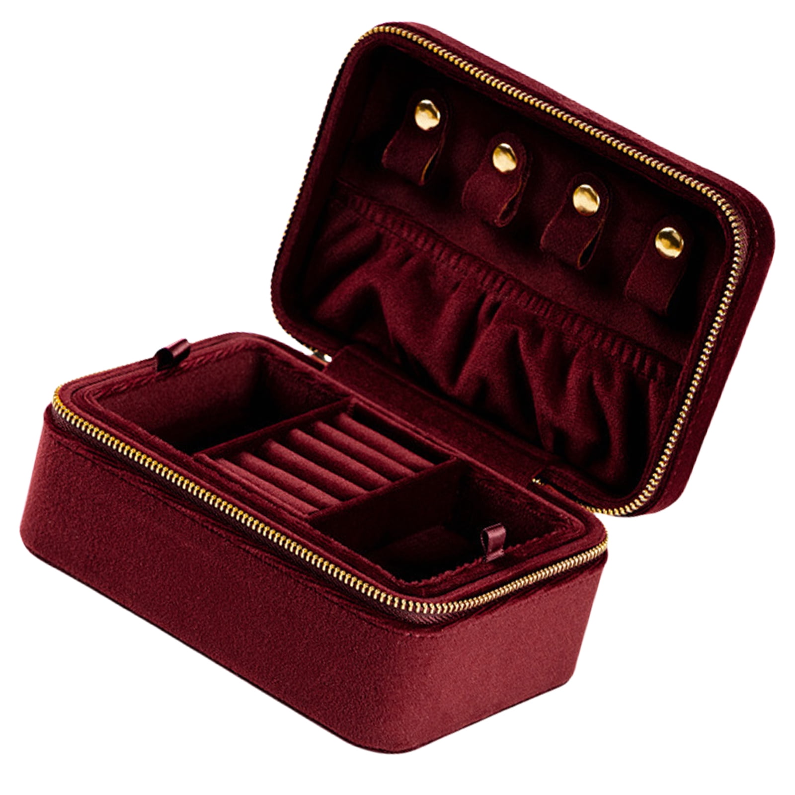 Travel Display Box Jewelry Storage Box Elegant Jewelry Case Jewelry Organizers for Earring Rings Necklace