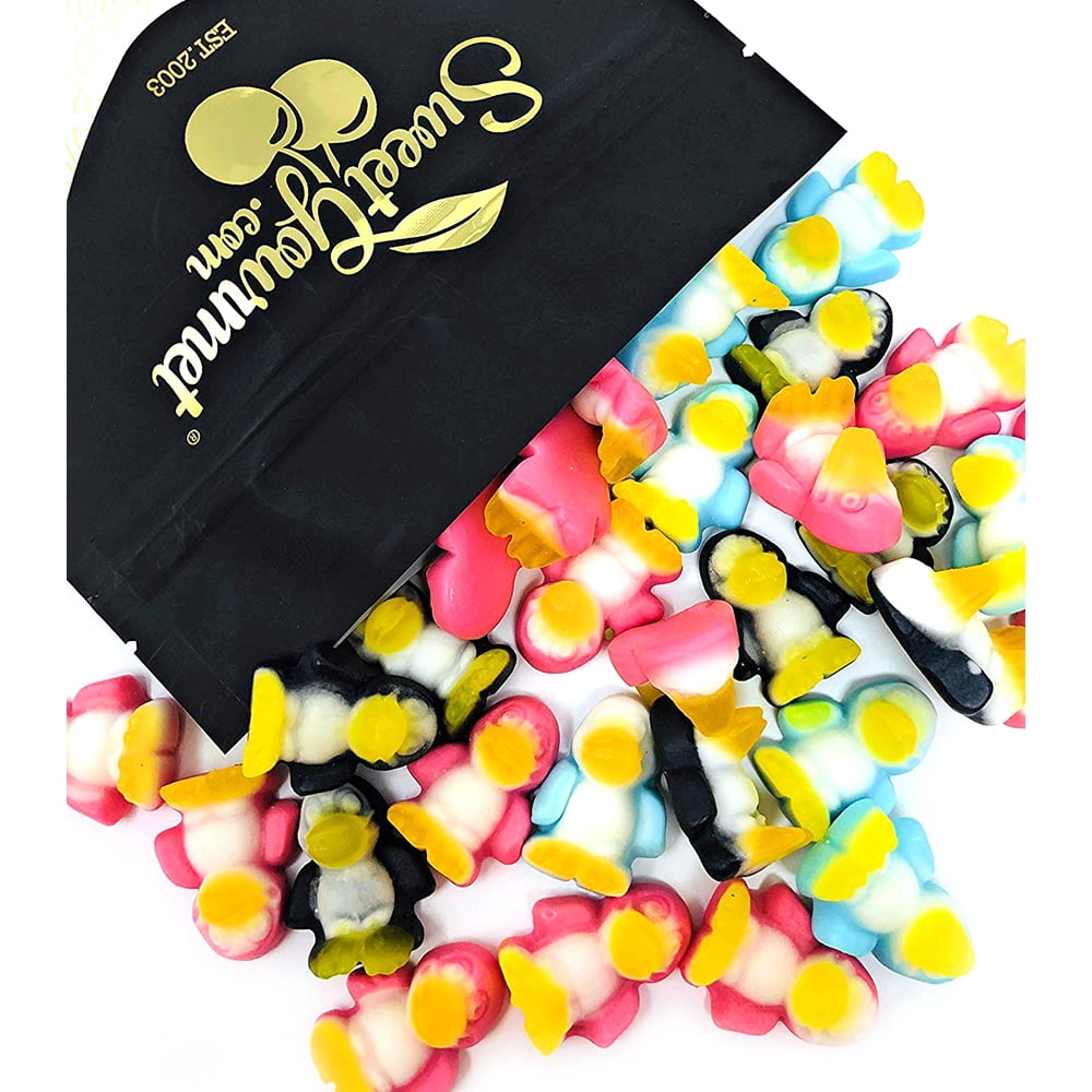 SweetGourmet Assorted Fruit Gummi Penguins with Soft Tummies Pectin
