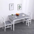 thumbnail image 5 of unbrand 5-Pieces Dining Table Set, Kitchen Table and Chairs for 4, Kitchen Dining Room Table Set for Home, Restaurant, Grey&White, 5 of 7