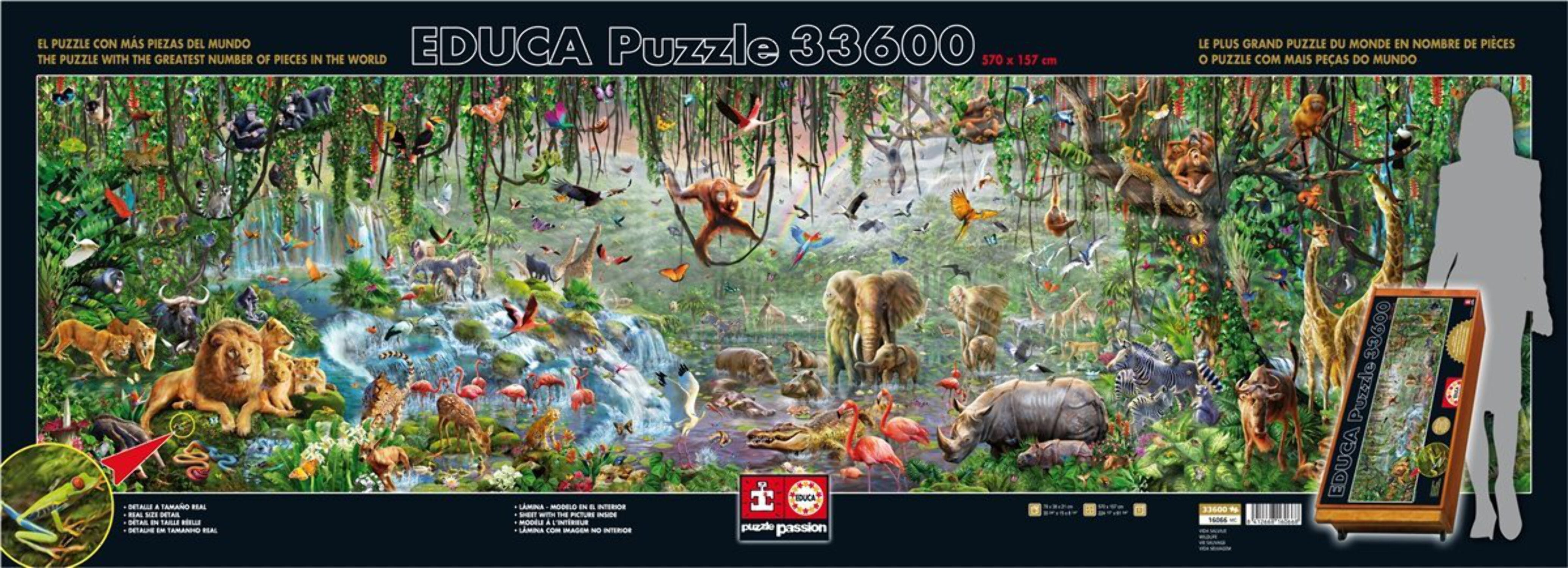 世界最大級 Educa 33600ピース ジグソーパズル未開封 Wildlife 6294745d-11d5-4dd7-9b47-