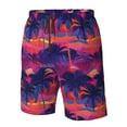 thumbnail image 5 of Naloa Retro Palms Men's Beach Shorts, Surfing shorts, Swim trunks, Quick Dry Swim Trunks for Surfing Beach Fun - XX-Large, 5 of 9