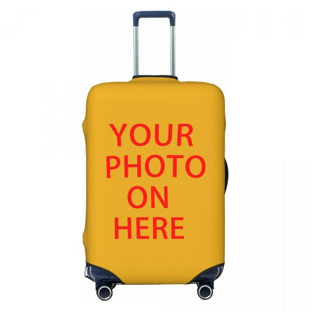 Housse de Valise Personnalisée avec Photo Logo, Mignonne, Impression DIY Personnalisée, Protège-Valise pour 18-32 Pouces