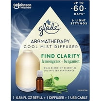 Glade Aromatherapy Diffuser & Essential Oil, Air Freshener for Home, Find Clarity Scent with Notes of Bergamot & Lemongrass, 0.56 Fl Oz