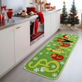thumbnail image 3 of Yanleen Decoraciones navideñas para interiores Grinchs Navidad Cocina Baño Felpudo Tis The Season to be Grinchy Believe Alfombras decorativas Juego de 2 adornos navideños para decoración del hogar, 3 of 3
