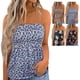 thumbnail image 4 of Tops de tubo fruncidos,Tops de tubo fruncidos para mujer, Top bandeau sin tirantes, Tops sin mangas para mujer, hechos a medida para la perfección, 4 of 6