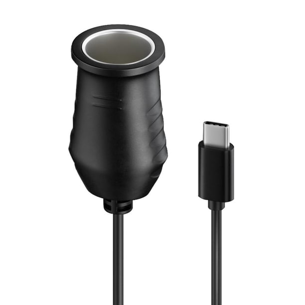 Cable convertidor tipo C macho a enchufe de encendedor de cigarrillos (20V 0,5 M) Ehuebsd Para estrenar