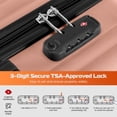 thumbnail image 5 of HOTEEL Luggage Sets 3 Piece 20 in Carry on Luggage Set with Gym bag + Toiletry Bag, Hardshell PC ABS Suitcase with 360° Spinner Wheels for Women Men, 5 of 9