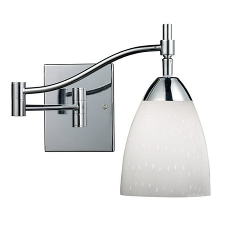 Elk Lighting Celina Swing Arm Wall Sconce in Simple White
