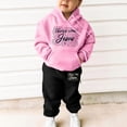 thumbnail image 2 of Girls Outfits Girls Clothing Sets Sweatshirt Girls Kids Boys Kids Hooded Tracksuit Unisex Two Piece Outfits Hoodie Sweatshirt Sweatpants Set, 2 of 4