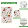 thumbnail image 5 of 2 Pcs Kitchen Towels Dishcloth Dish Towels Kitchen Towels Holiday Tea Towels Hand Towels for Kitchen Bathroom Housewarming Gifts Home Decoration 24 x 16 Inches (Rose Flower), 5 of 5