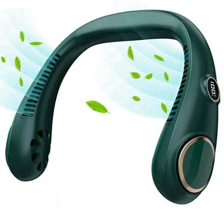 

Portable Neck Fan Newest USB Rechargeable Bladeless Neck Fan Portable Hands Free Neck Fan with Digital Display