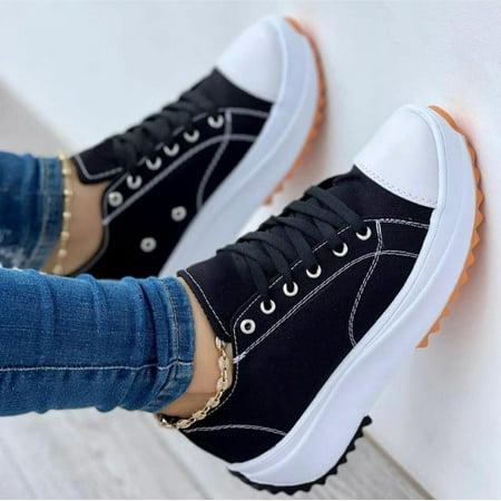 

Low-top Thick-soled Candy Color Canvas Shoes