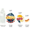 thumbnail image 3 of Big Dot of Happiness Fire Up the Grill - Summer BBQ Picnic Party Giant Circle Confetti - Party Decorations - Large Confetti 27 Count, 3 of 7