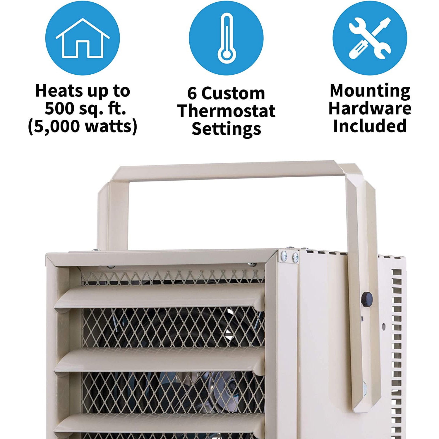 NewAir Heavy Duty Electric Garage Heater with Ceiling Mount, 500 sq. ft., -  Walmart.com