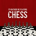 thumbnail image 2 of Reed, Tara 20x20 White Modern Wood Framed Museum Art Print Titled - Rather  be Playing Chess red VI-Rather Be, 2 of 4
