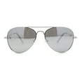 thumbnail image 2 of Polarized Classic Iconic Tear Drop Shape Air Force Officer Sunglasses Silver - Silver Mirror, 2 of 4