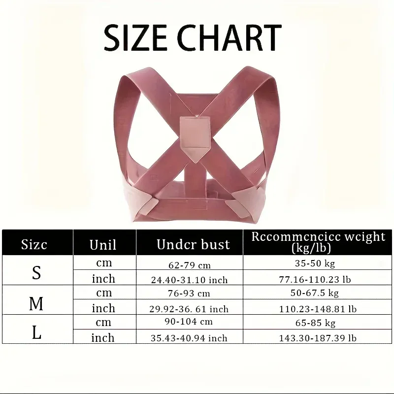 Hunchback Corrector for Adults,Invisible Posture Correction With Straps, Bent Waist, Chest and Neck Forward Tilt Correction Tool