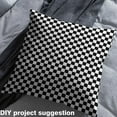 thumbnail image 2 of Manfei Modern Checkered Sewing & Crafting Fabric (3 Yards) for Boys, Black White Plaid Home Decor Fabric by the Yard, Minimalism Buffalo Plaid DIY Fabric, 2 of 6