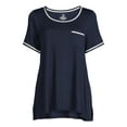 thumbnail image 5 of Secret Treasures Women's and Women's Plus Size Knit Sleep Shirt with Short Sleeves, 5 of 5