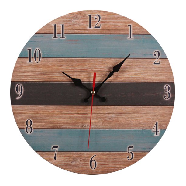 reloj decorativo,Reloj de pared de jardín - Reloj de pared a rayas Decoración del hogar Adepaton BST3001064-2