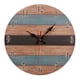 thumbnail image 1 of reloj decorativo,Reloj de pared de jardín - Reloj de pared a rayas Decoración del hogar Adepaton BST3001064-2, 1 of 5