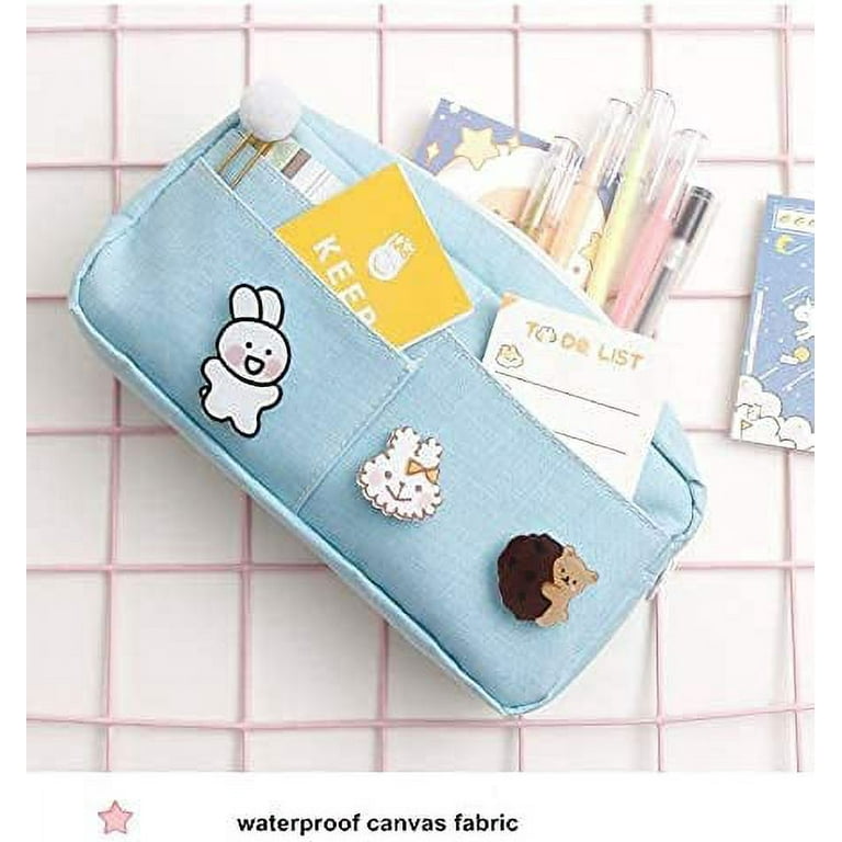 Kawaii Pencil Case Macaron Color Canvas Stretch Double Layer Large Capacity  Pencil Box Cute Pencilcase Kids School Stationery Sale - Banggood USA  Mobile-arrival notice