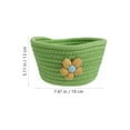 thumbnail image 2 of IDEANATEGRATE Canasta Tejida En Verde Para Llaves Y Accesorios, 2 of 5