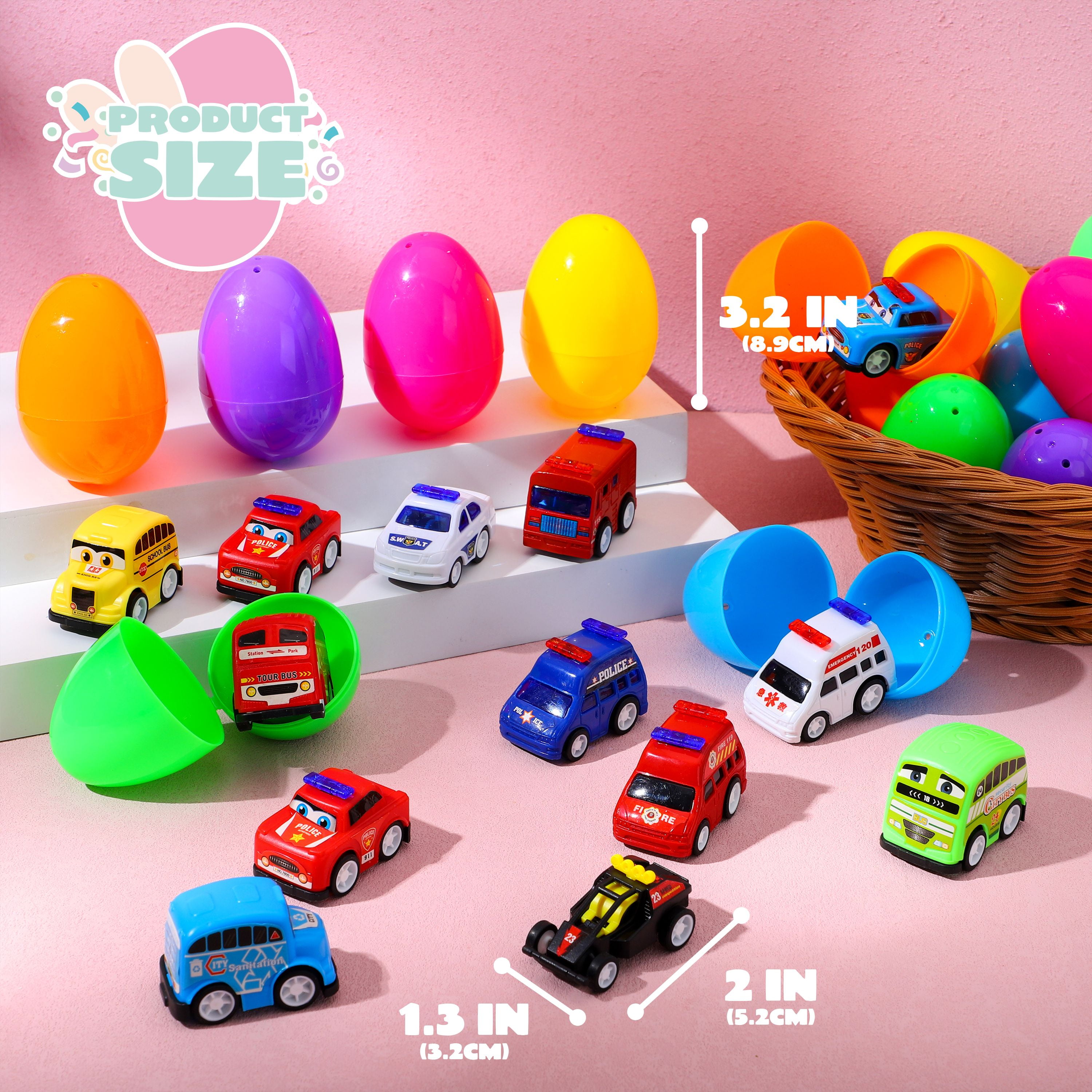 JOYFY 24 Packs Easter Eggs with Toys,Easter Eggs with Toys Fillers for Toddlers,Easter Egg Hunt Easter Basket Stuffers for Kids