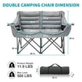 thumbnail image 5 of Slsy Oversized Camping Chair, XXXL Two Person Folding Loveseat Double Camping Chair, Heavy Duty Folding Chairs Moon Chair Lawn Chairs for Outdoor Sports, Camping, Patio, Picnics, 5 of 8